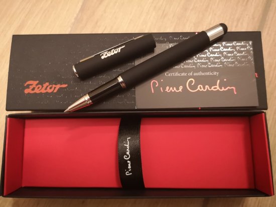 ZETOR - Pierre Cardin kovové pero se stylusom - čierna